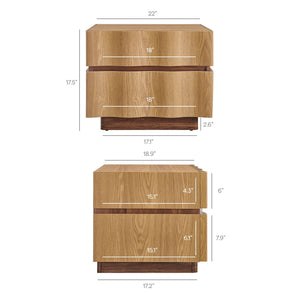 Isola 2 Drawer Nightstand by Modway
