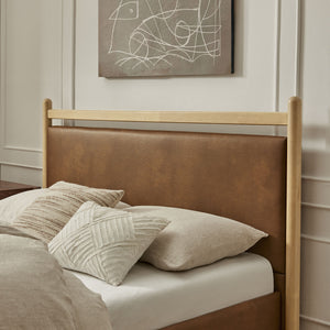Ginny Full Size Vegan Leather Platform Bed Frame by Modway