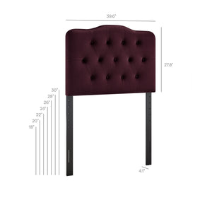 Annabel Stain-Resistant Performance Velvet Twin Headboard by Modway