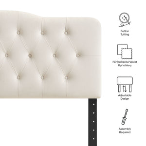 Annabel Stain-Resistant Performance Velvet King Headboard by Modway