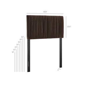 Eloise Stain-Resistant Performance Velvet Twin Headboard by Modway