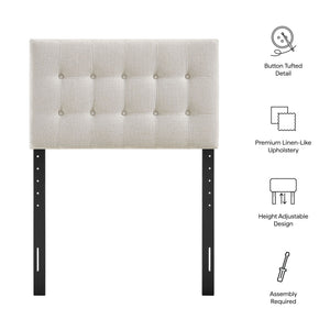 Emily Fabric Upholstered Twin Size Headboard by Modway