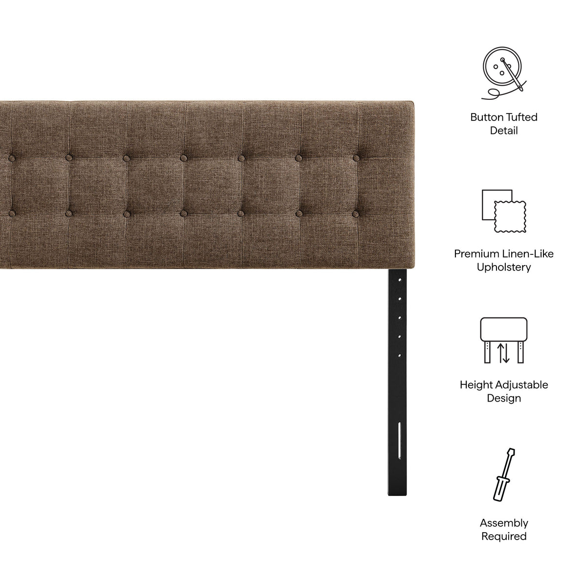 Emily Fabric Upholstered Full Size Headboard by Modway
