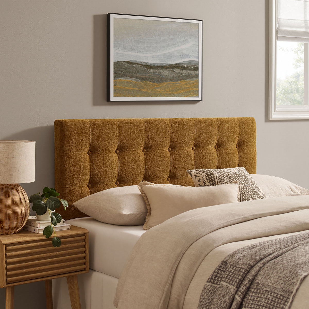 Emily Fabric Upholstered Queen Size Headboard by Modway