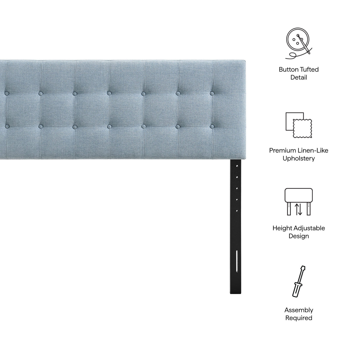 Emily Fabric Upholstered Queen Size Headboard by Modway