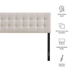 Emily Fabric Upholstered King Size Headboard by Modway