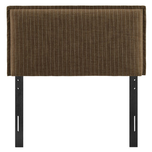 Camille Striped Linen Blend Twin Size Headboard by Modway