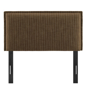 Camille Striped Linen Blend Twin Size Headboard by Modway