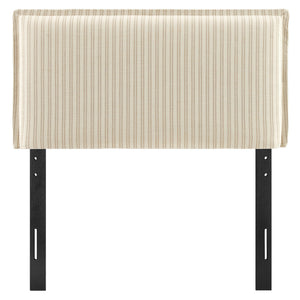 Camille Striped Linen Blend Twin Size Headboard by Modway