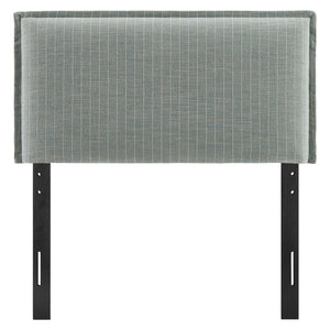 Camille Striped Linen Blend Twin Size Headboard by Modway