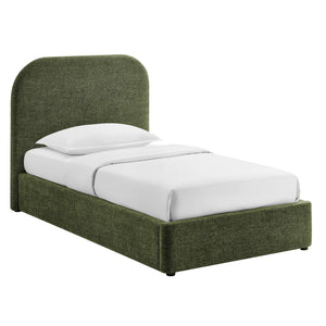 Keynote Twin Fabric Upholstered Storage Platform Bed Frame by Modway