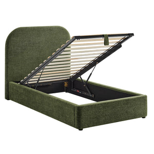 Keynote Twin Fabric Upholstered Storage Platform Bed Frame by Modway