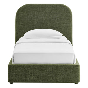 Keynote Twin Fabric Upholstered Storage Platform Bed Frame by Modway
