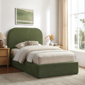 Keynote Twin Fabric Upholstered Storage Platform Bed Frame by Modway