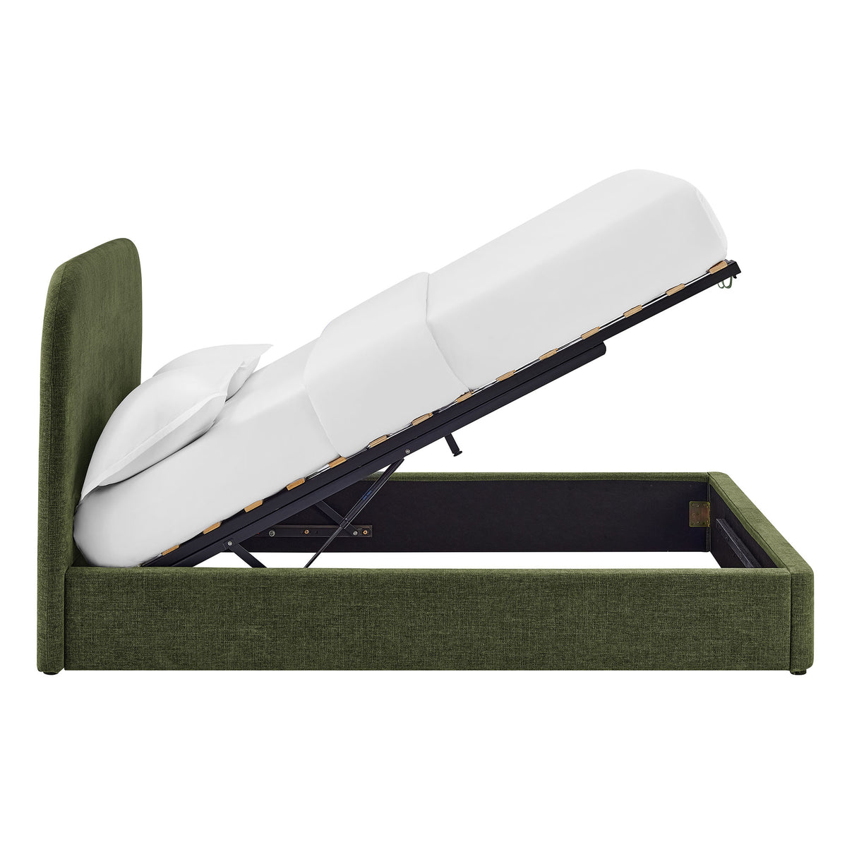 Keynote Queen Fabric Upholstered Storage Platform Bed Frame by Modway