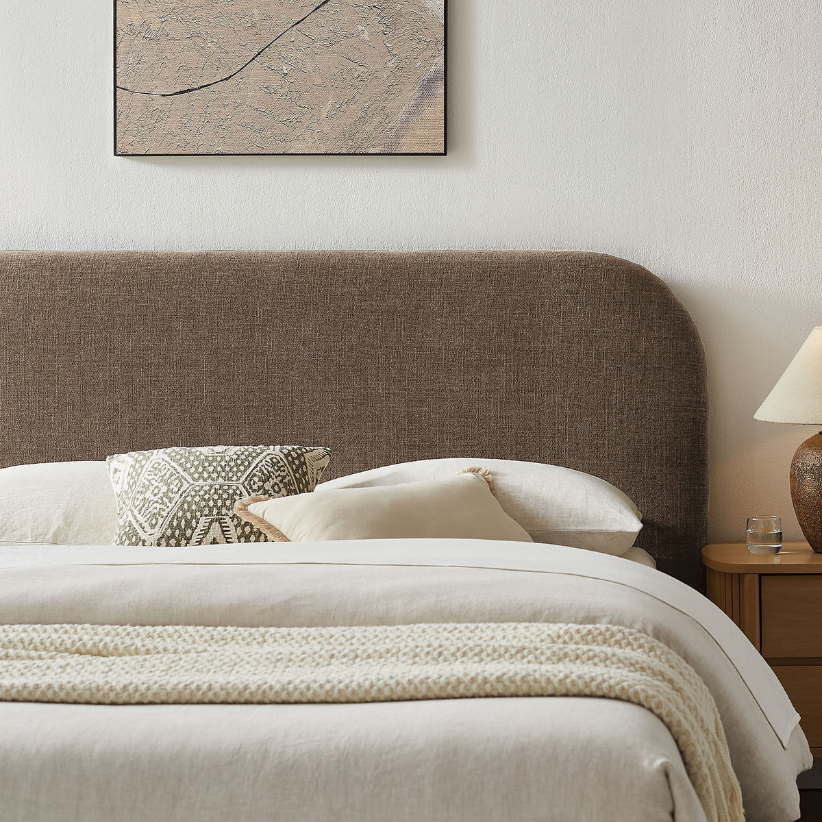 Keynote Queen Fabric Upholstered Storage Platform Bed Frame by Modway