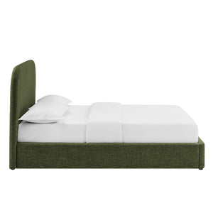 Keynote King Fabric Upholstered Storage Platform Bed Frame by Modway