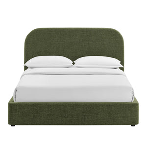 Keynote King Fabric Upholstered Storage Platform Bed Frame by Modway