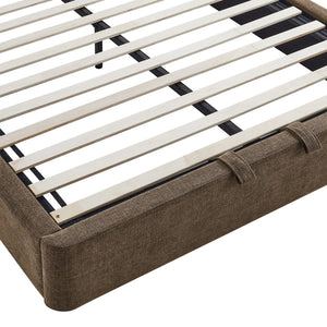 Keynote King Fabric Upholstered Storage Platform Bed Frame by Modway