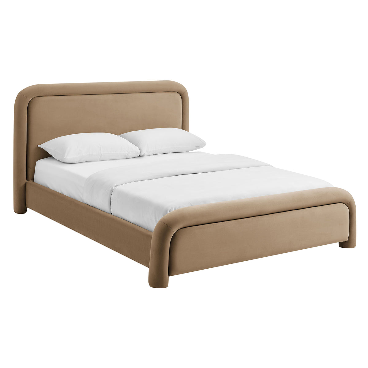 Beck King Performance Velvet Platform Bed by Modway