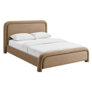 Beck King Performance Velvet Platform Bed by Modway