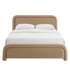 Beck King Performance Velvet Platform Bed by Modway