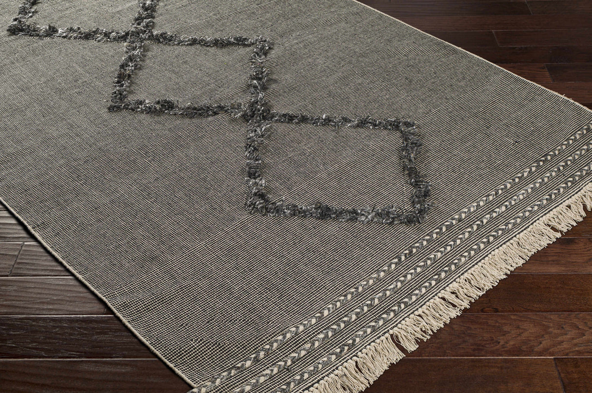Mossman Brown Diamond High-Low Rug - Clearance