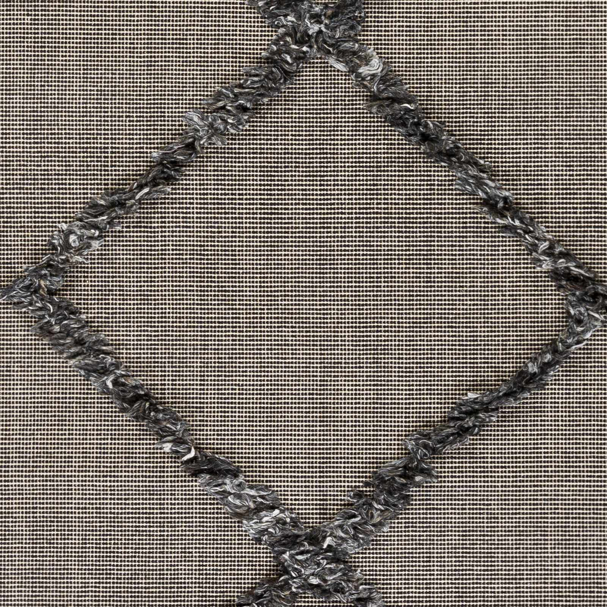 Mossman Brown Diamond High-Low Rug - Clearance