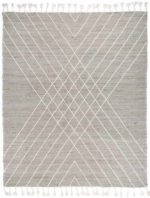 Marbletown Jute&Wool Blend Rug with Tassels - Clearance