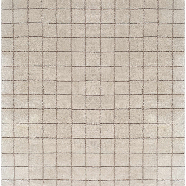 Cascade Checkered Ivory Area Rug