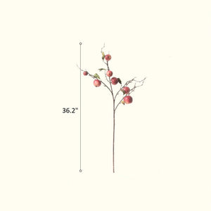 Faux Red Apple Branch Stem 36" Tall