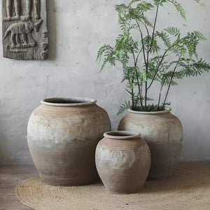 Round Earthenware Pot