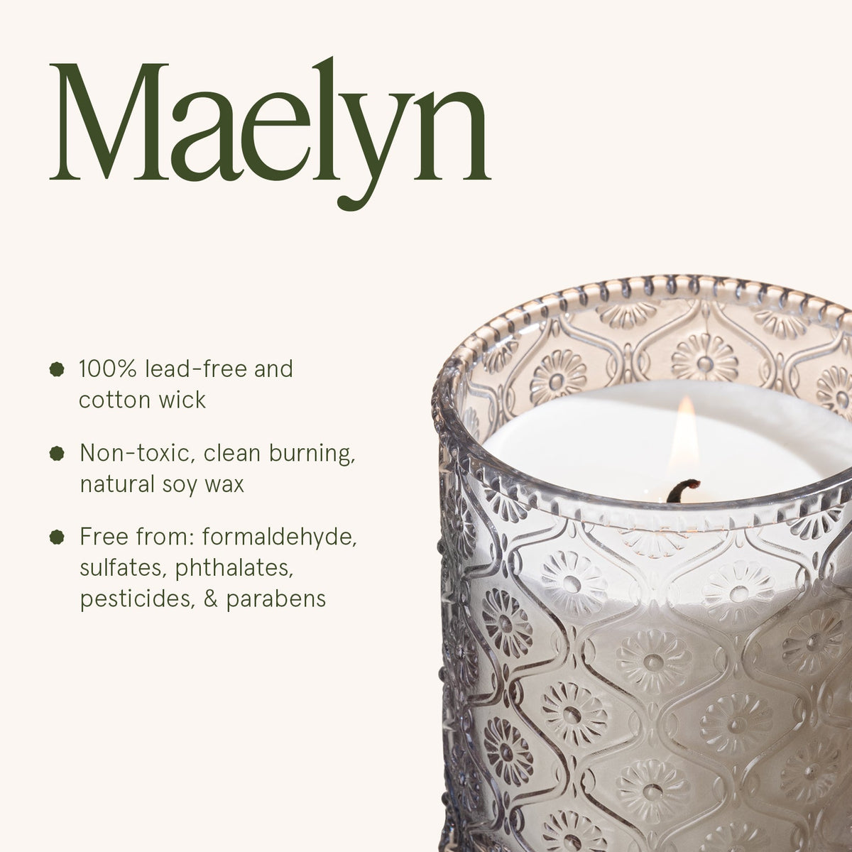Maelyn - Linen Cotton Oasis 6oz Candle