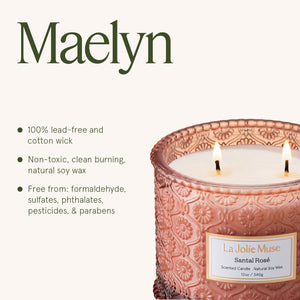 Maelyn - Santal Rosé 12oz Candle