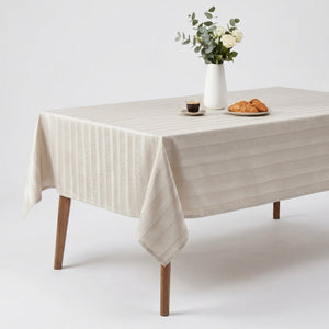Marisol Jacquard Tablecloth – Ivory