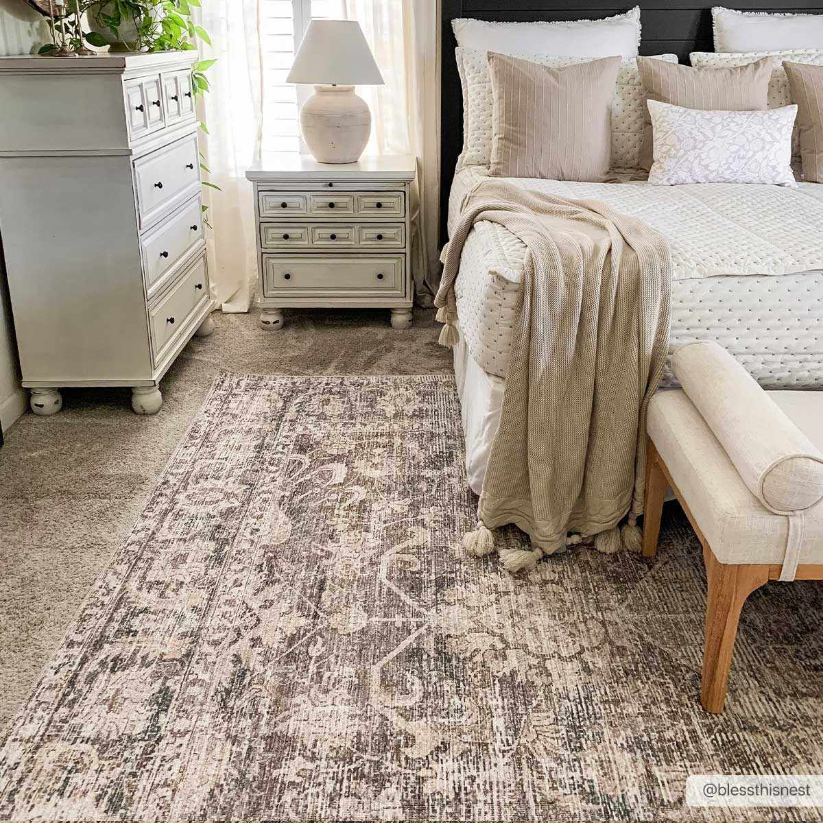 Marlene Medallion Brown Area Rug - Becki Owens x Livabliss