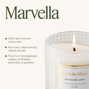 Marvella - Jasmin du Lotus 10oz Candle