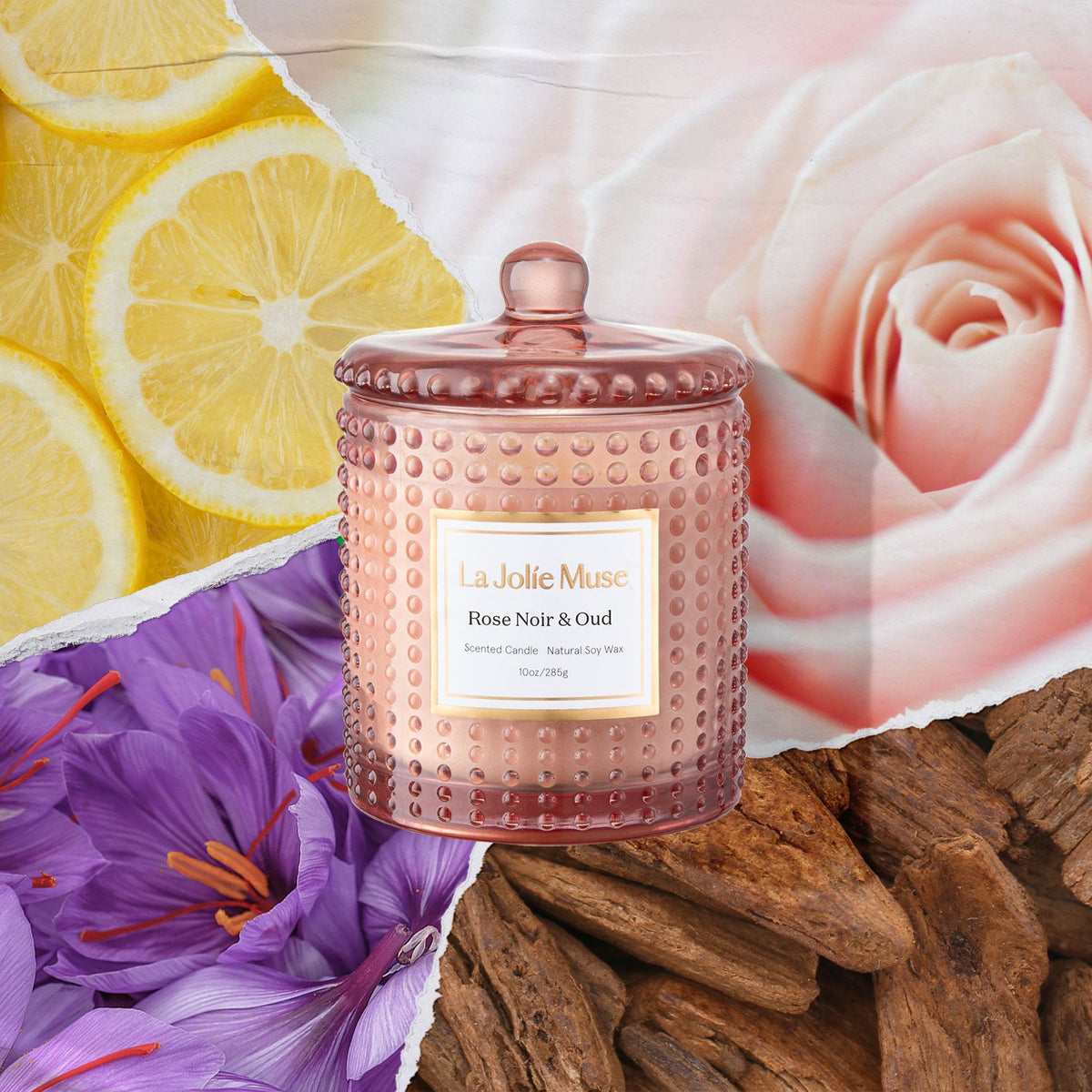 Marvella - Rose Noir & Oud 10oz Candle