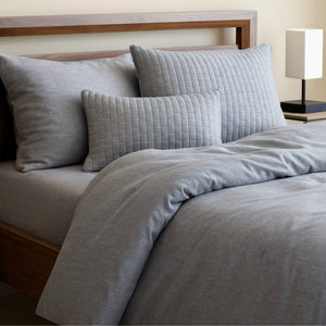 Bamboo Cotton Duvet Cover - Viscose from Bamboo + Cotton - Silver