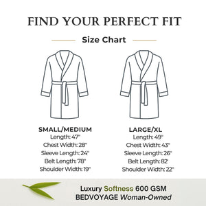 Bamboo Cotton Bath Robe - Viscose from Bamboo + Cotton - Charcoal