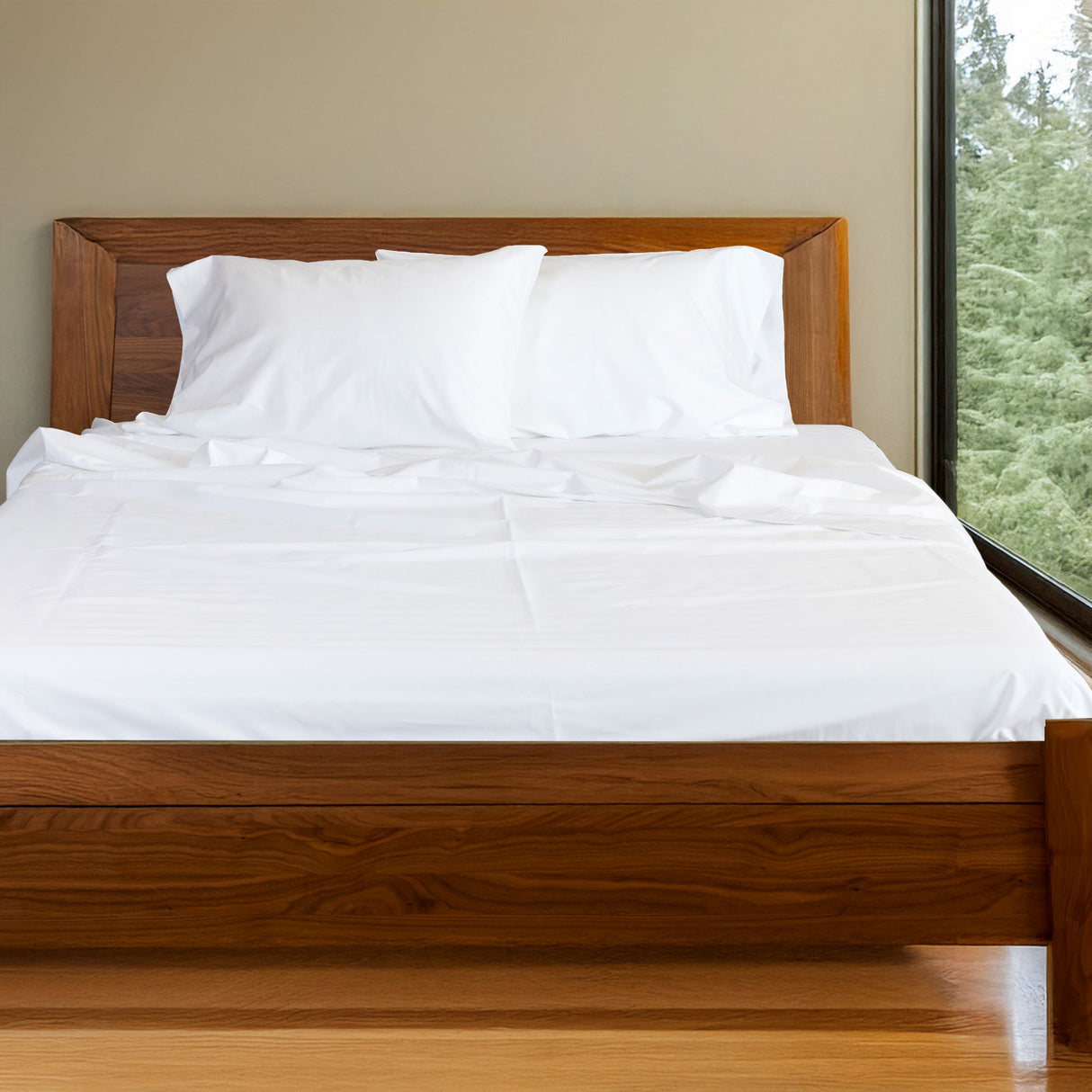 Bamboo Cotton Sheet Set - Viscose from Bamboo + Cotton - Snow