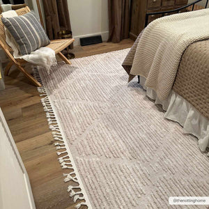 Mengen High/Low Pile Rug with Tassels