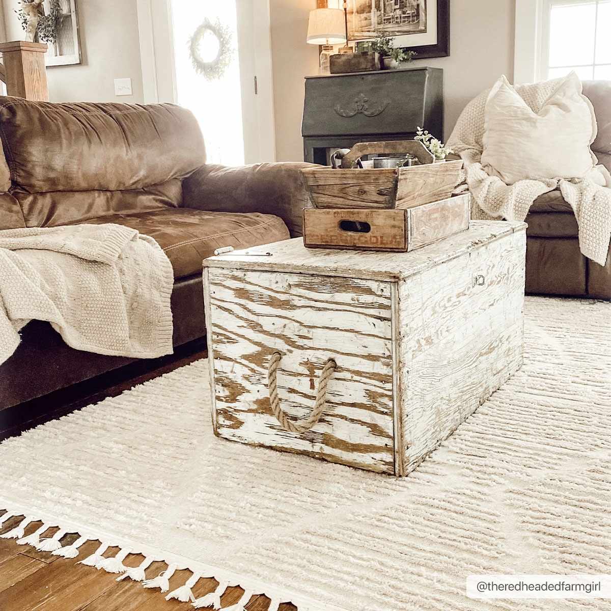 Mengen High/Low Pile Rug with Tassels