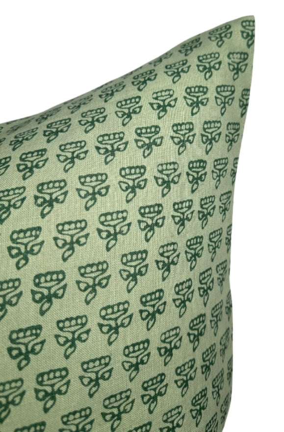Mimi Pillow Cover in Green