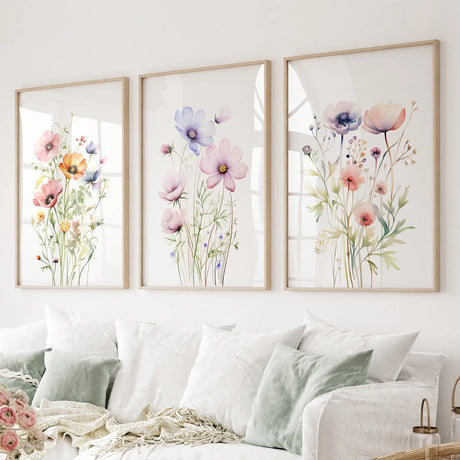 Minimalist Watercolor Botanical Prints Art Decor