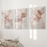 Neutral Abstract Set of 3 Prints Wall Art Decor