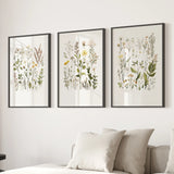 Minimalist Wild Plants. Botanical Poster Art Decor