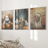 Ghosts Halloween Trendy Wall Art Poster Set Decor