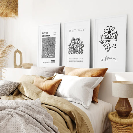 Black and White Matisse Art Set of 3 Posters