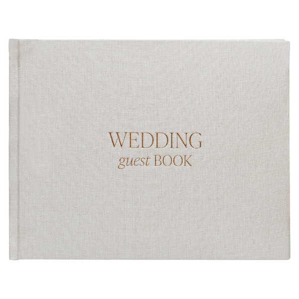 Tan Wedding Guestbook